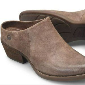 Born Starr Bootie Clog size 8.5 Taupe Distressed (Tan)